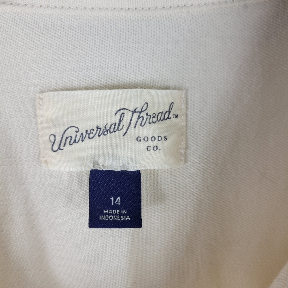 Universal Thread Belted Button Up Straight Leg An… - image 7